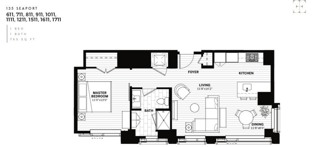 135 Seaport Blvd # 1211
