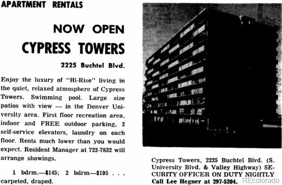 2225 Buchtel Boulevard Unit: 607