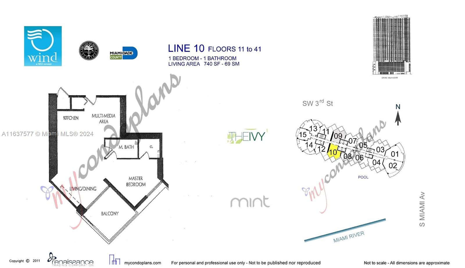 350 S Miami Ave Unit: 1710