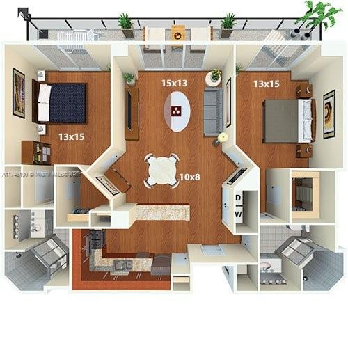 1500 Bay Rd # 1214 Unit: M-1214