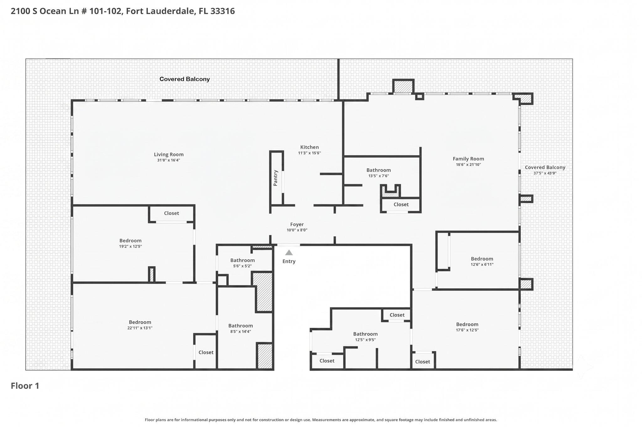 2100 S Ocean Lane 101-102