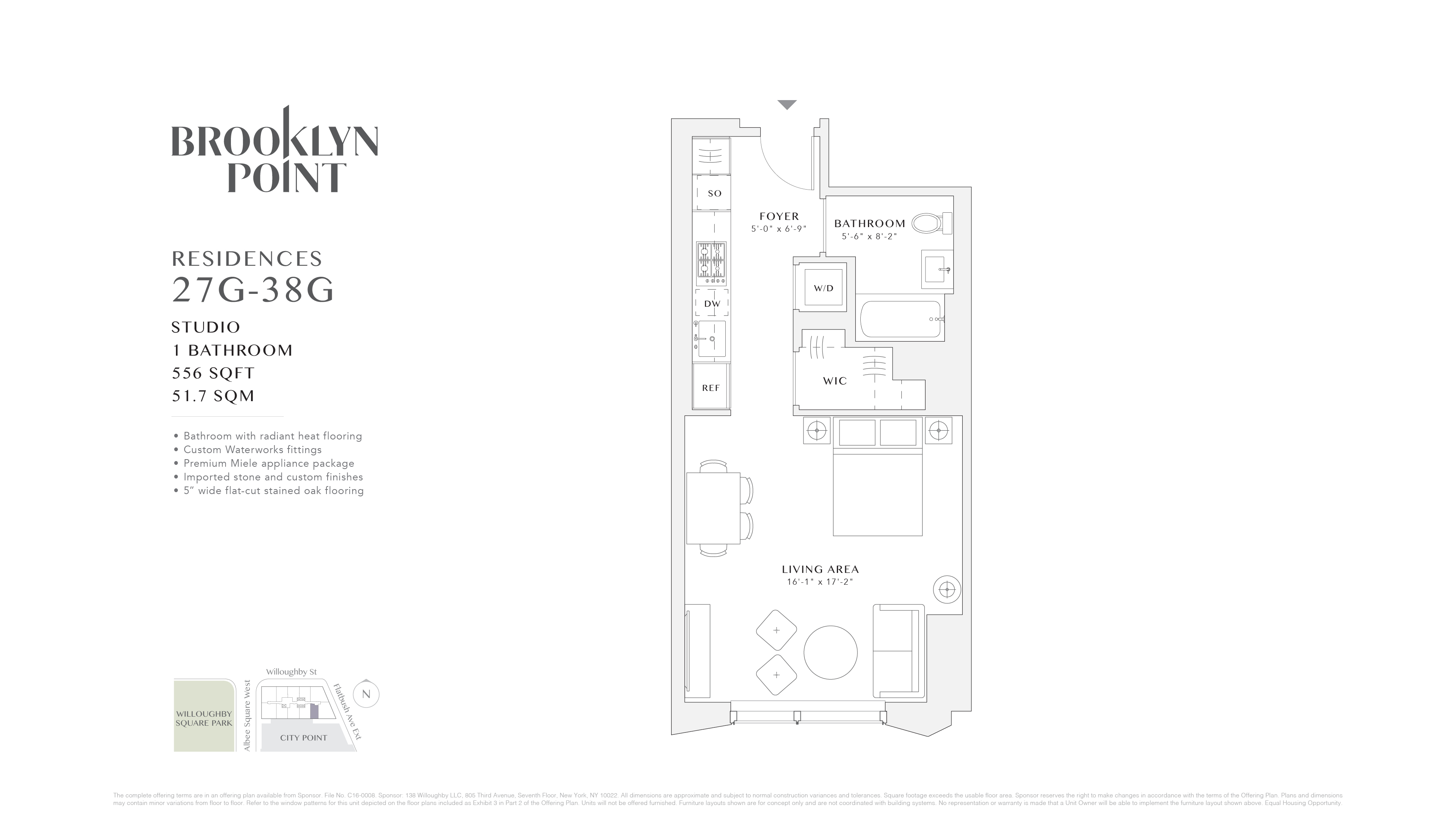 One City Point Unit: 27G