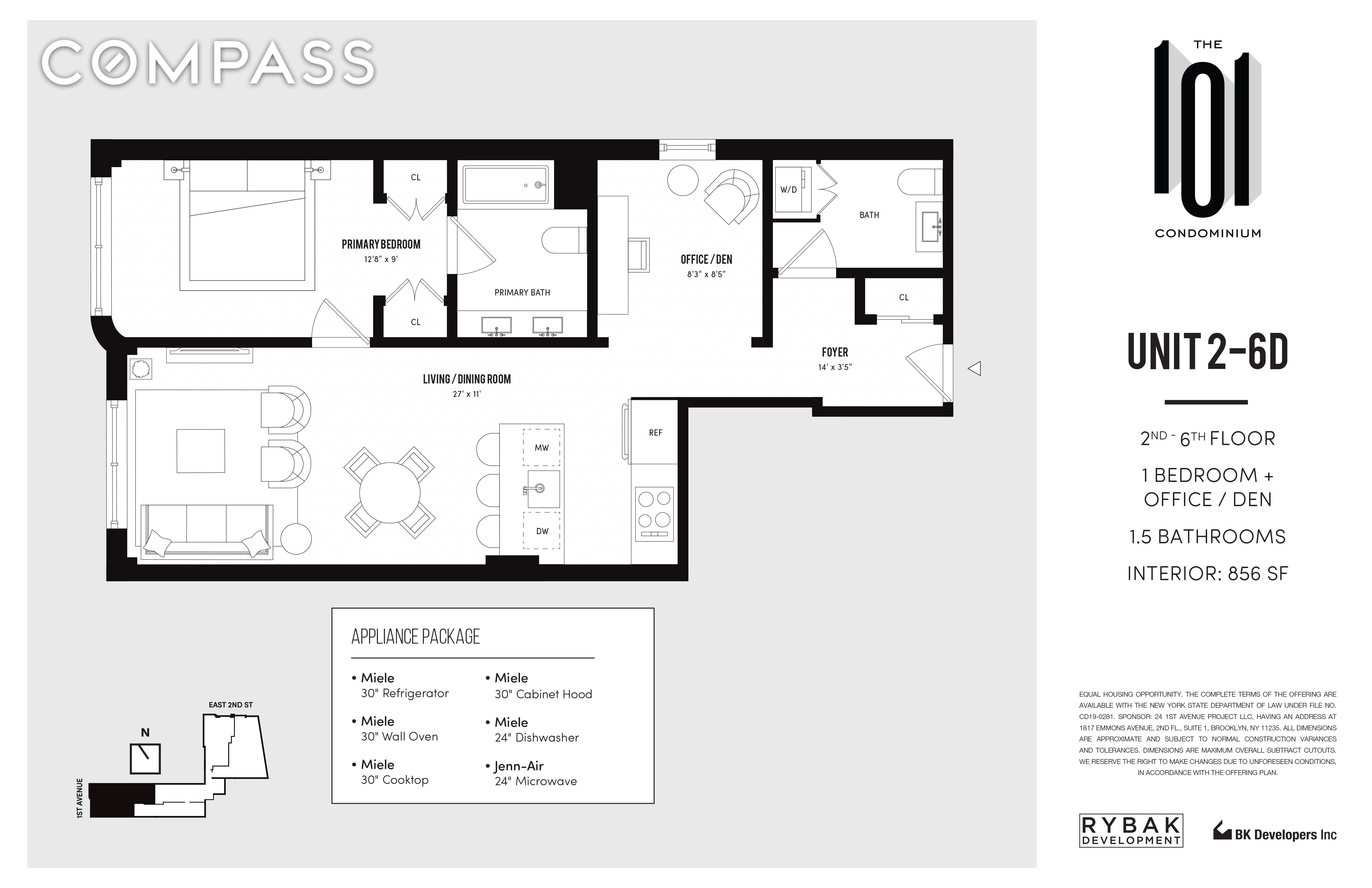 101 E 2nd Street Unit: 6-D