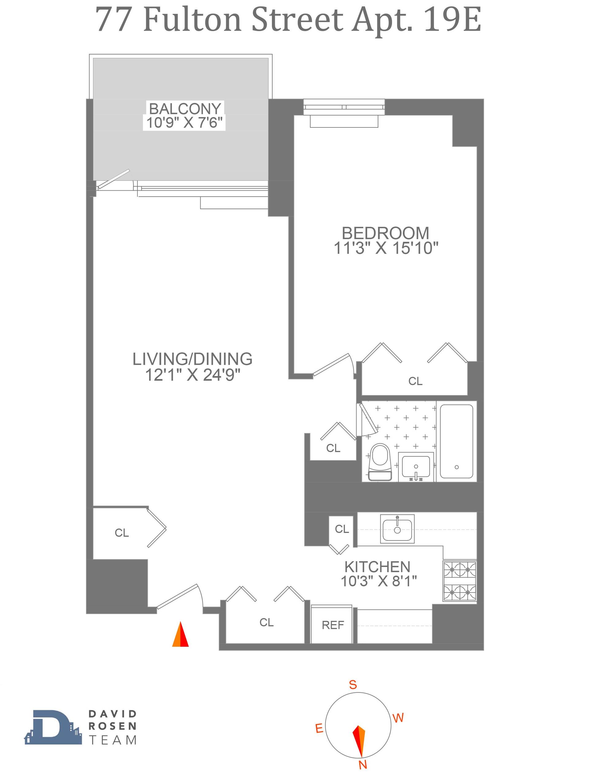 77 Fulton Street Unit: 19E