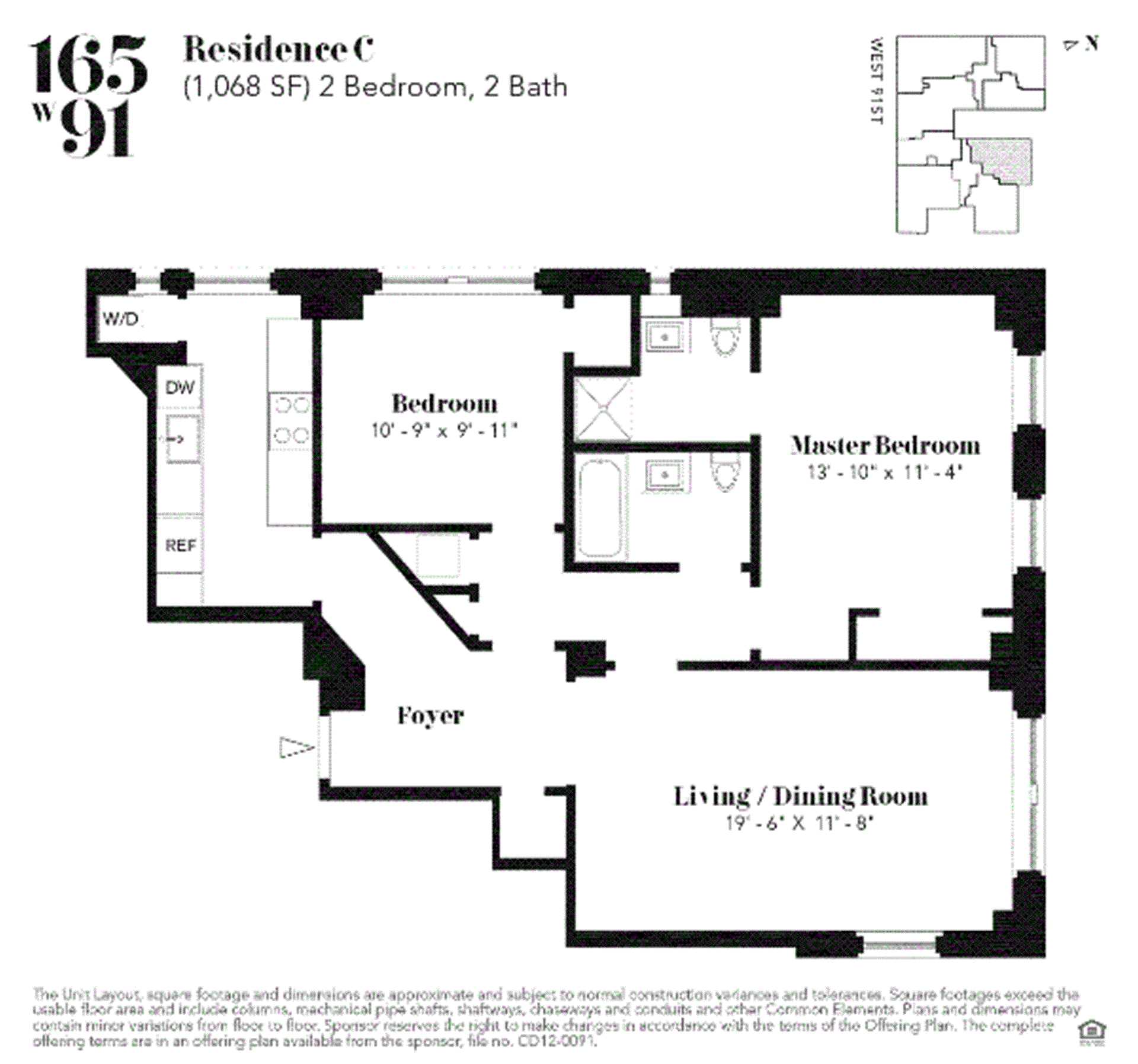 165 W 91st Street Unit: 2C