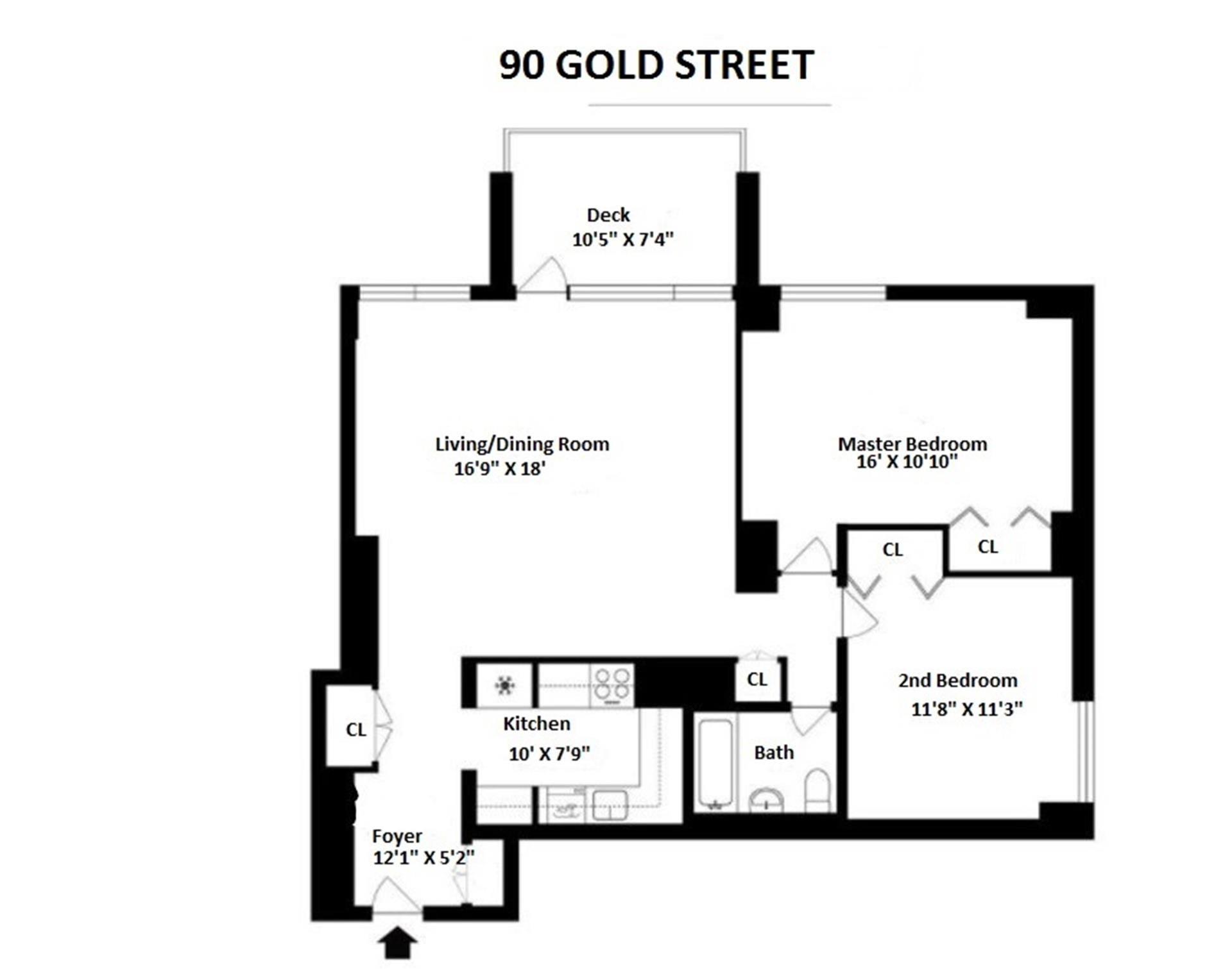 90 Gold Street Unit: 20C