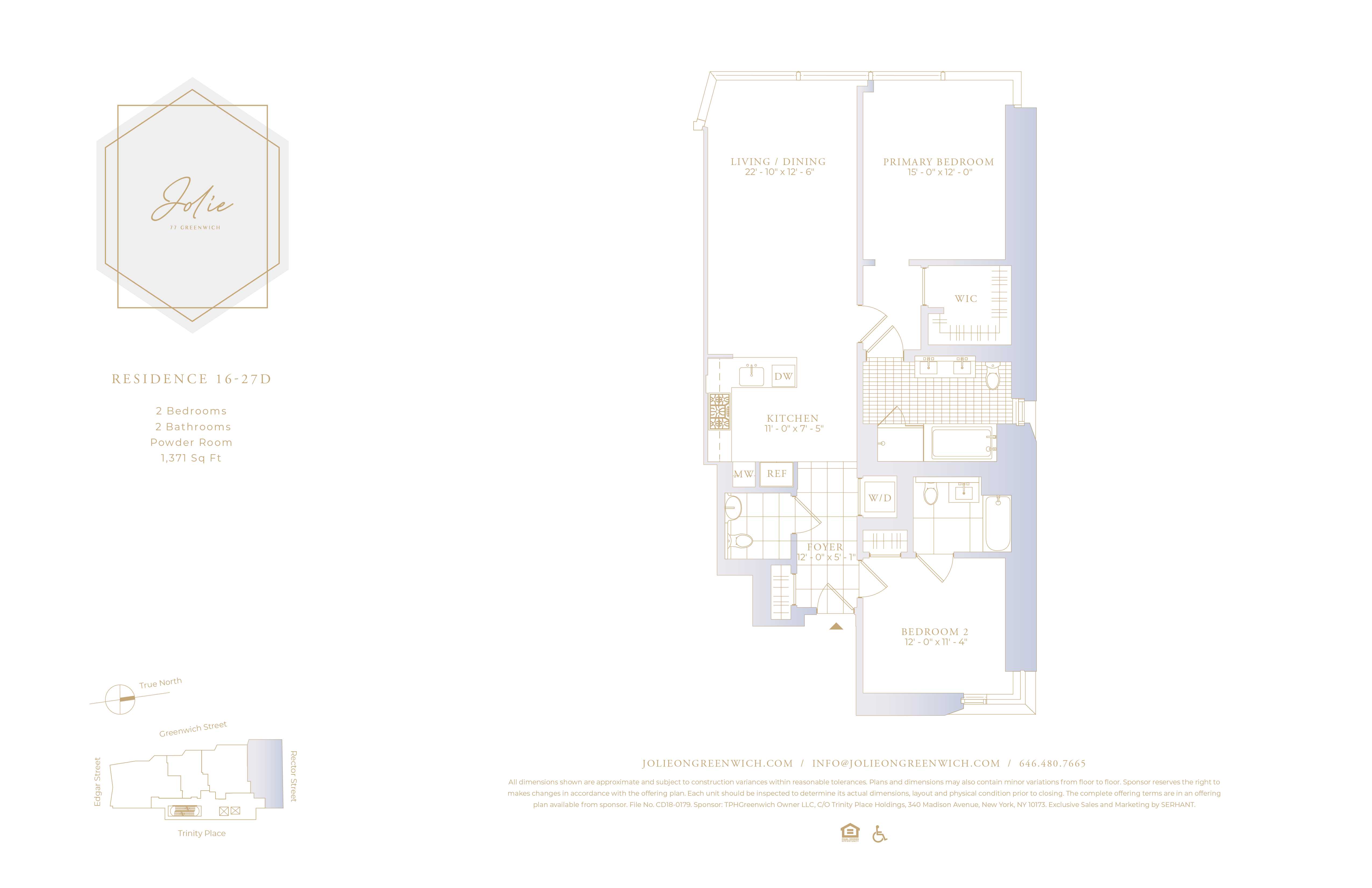 77 GREENWICH Street Unit: 26D