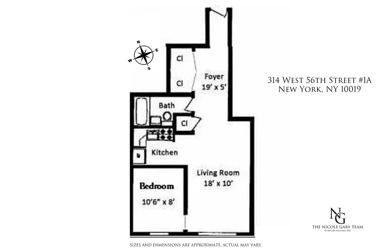 314 West 56th Street Unit: 1A