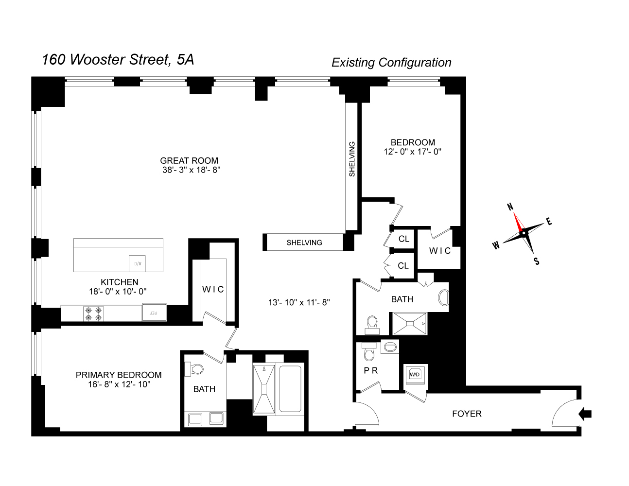 160 WOOSTER Street Unit: 5A