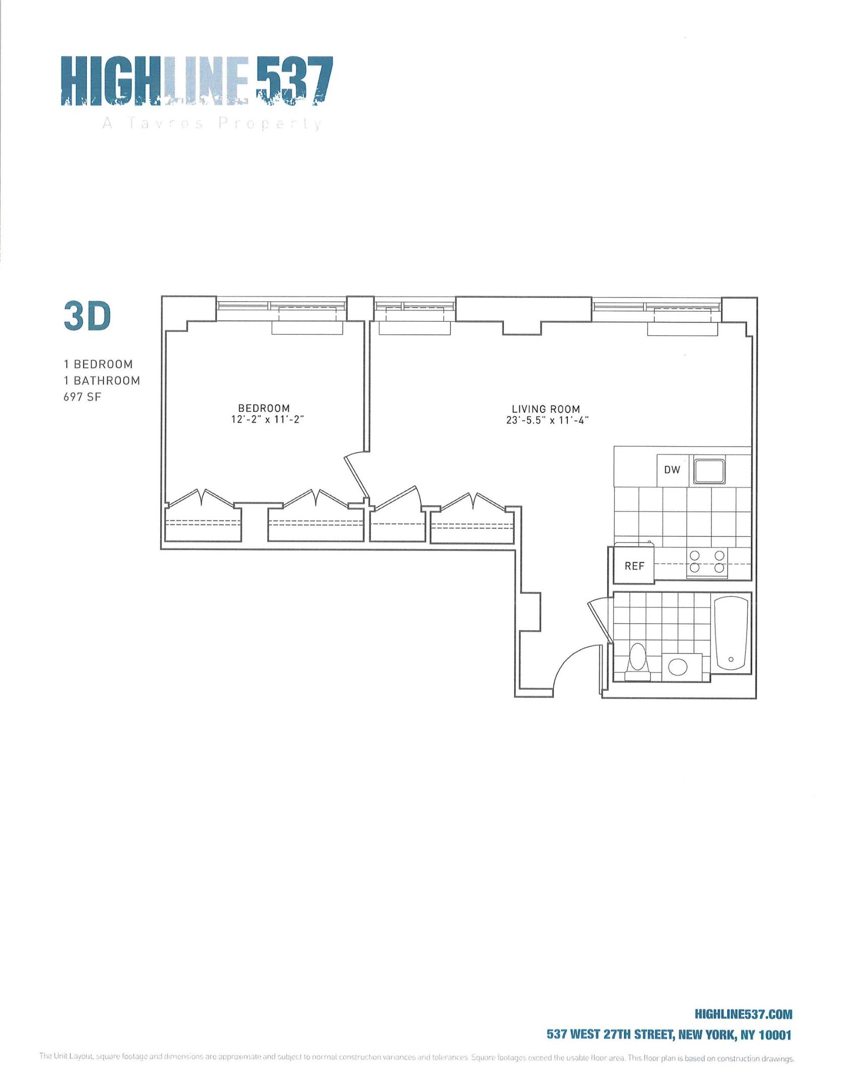 537 W 27TH Street 3D