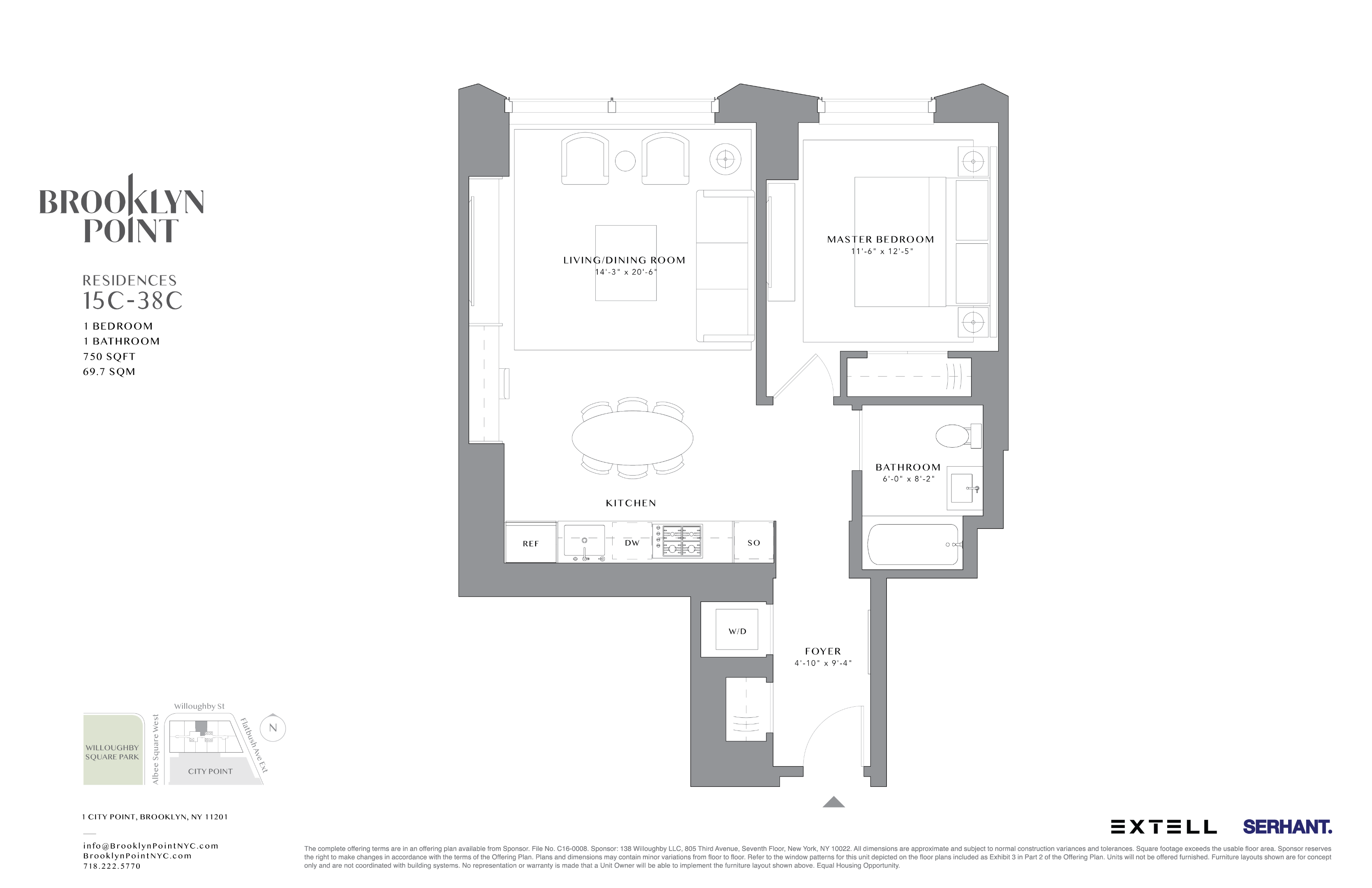 1 CITY Point Unit: 22C