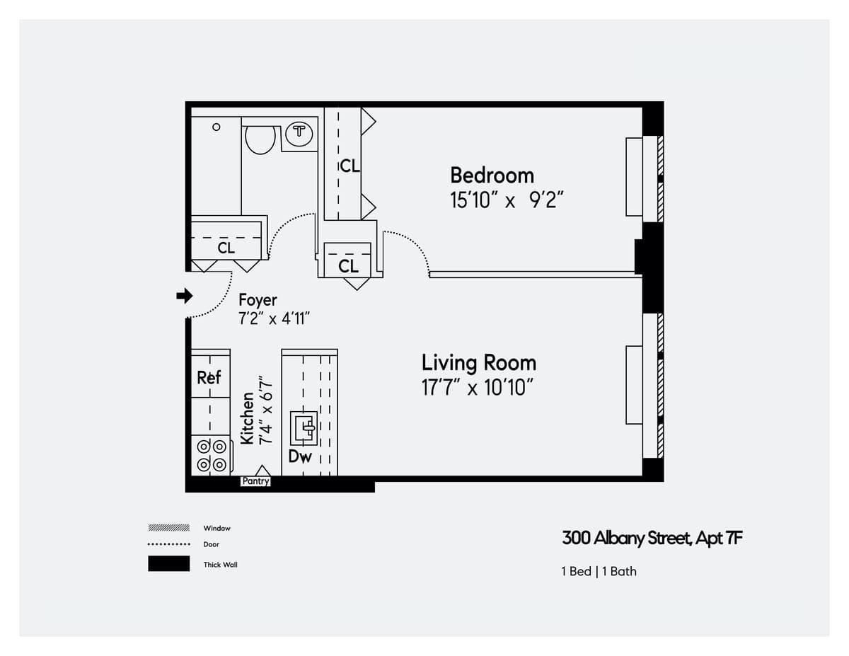 300 Albany Street Unit: 7F