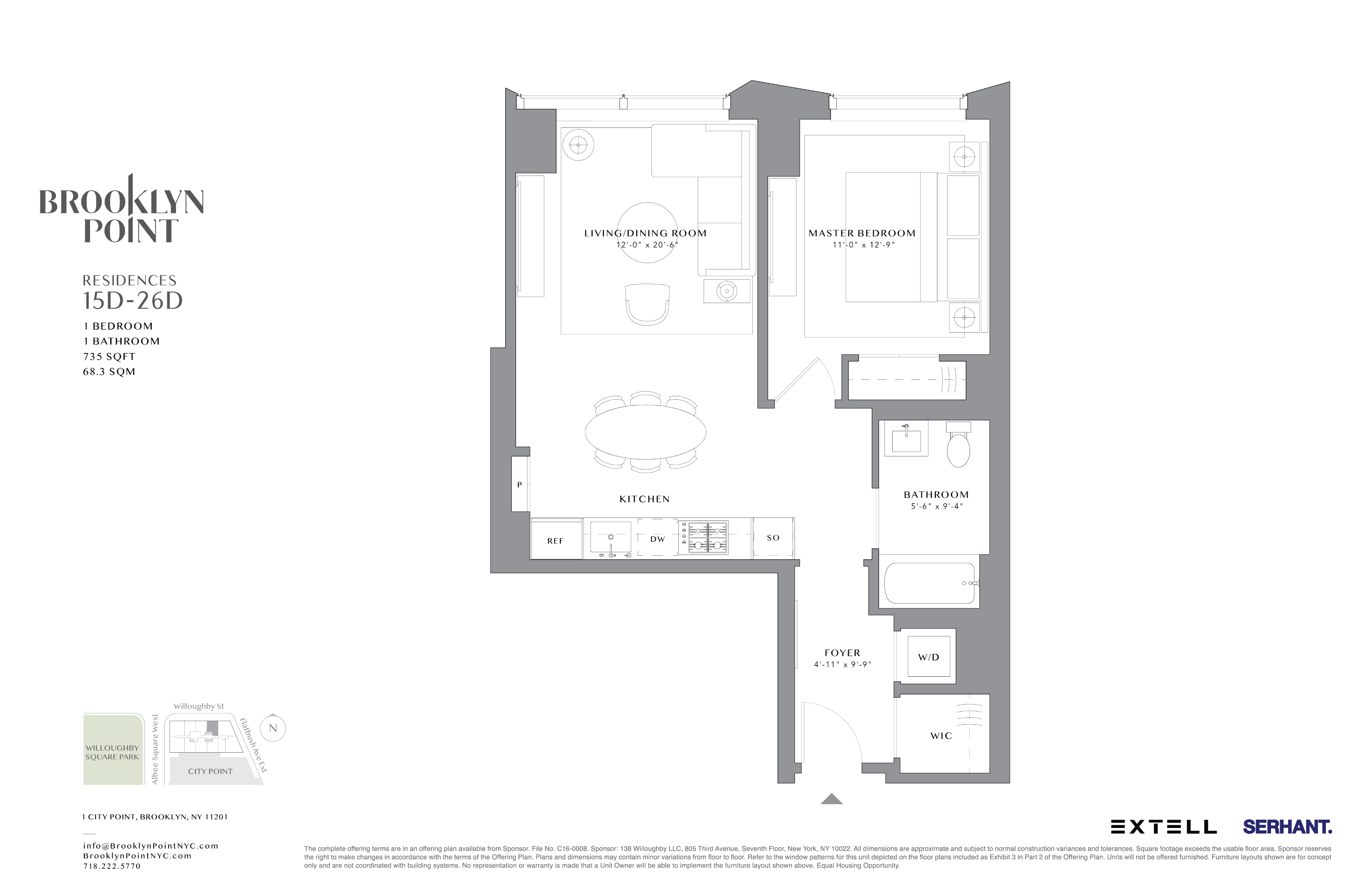 1 CITY Point Unit: 19D