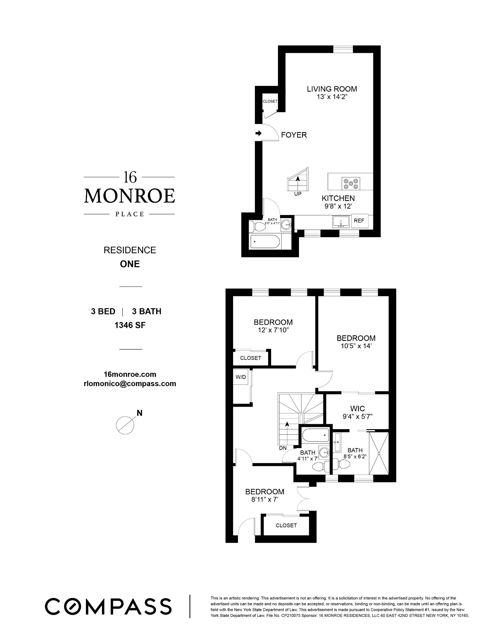16 Monroe Place Unit: 1