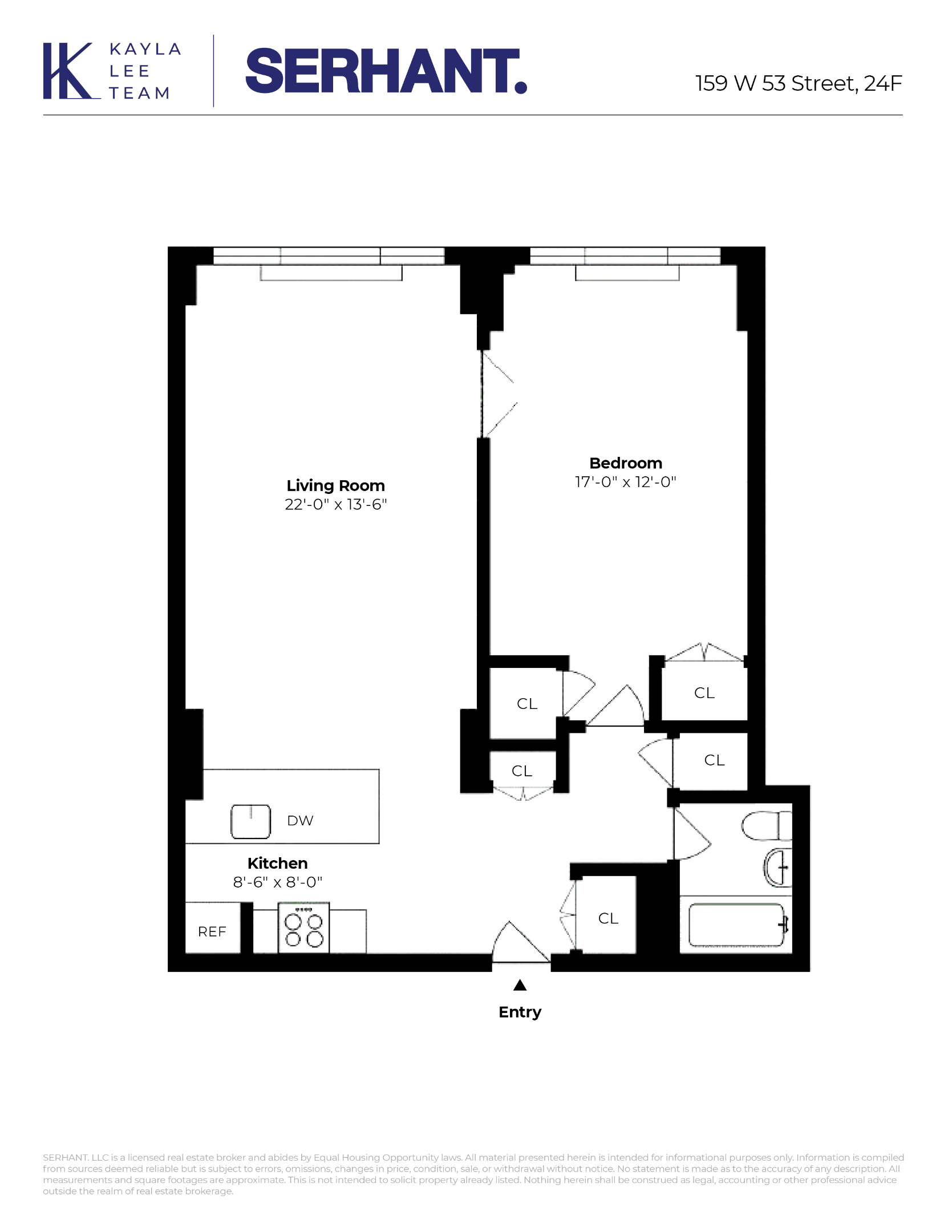 159 W 53RD Street Unit: 24F