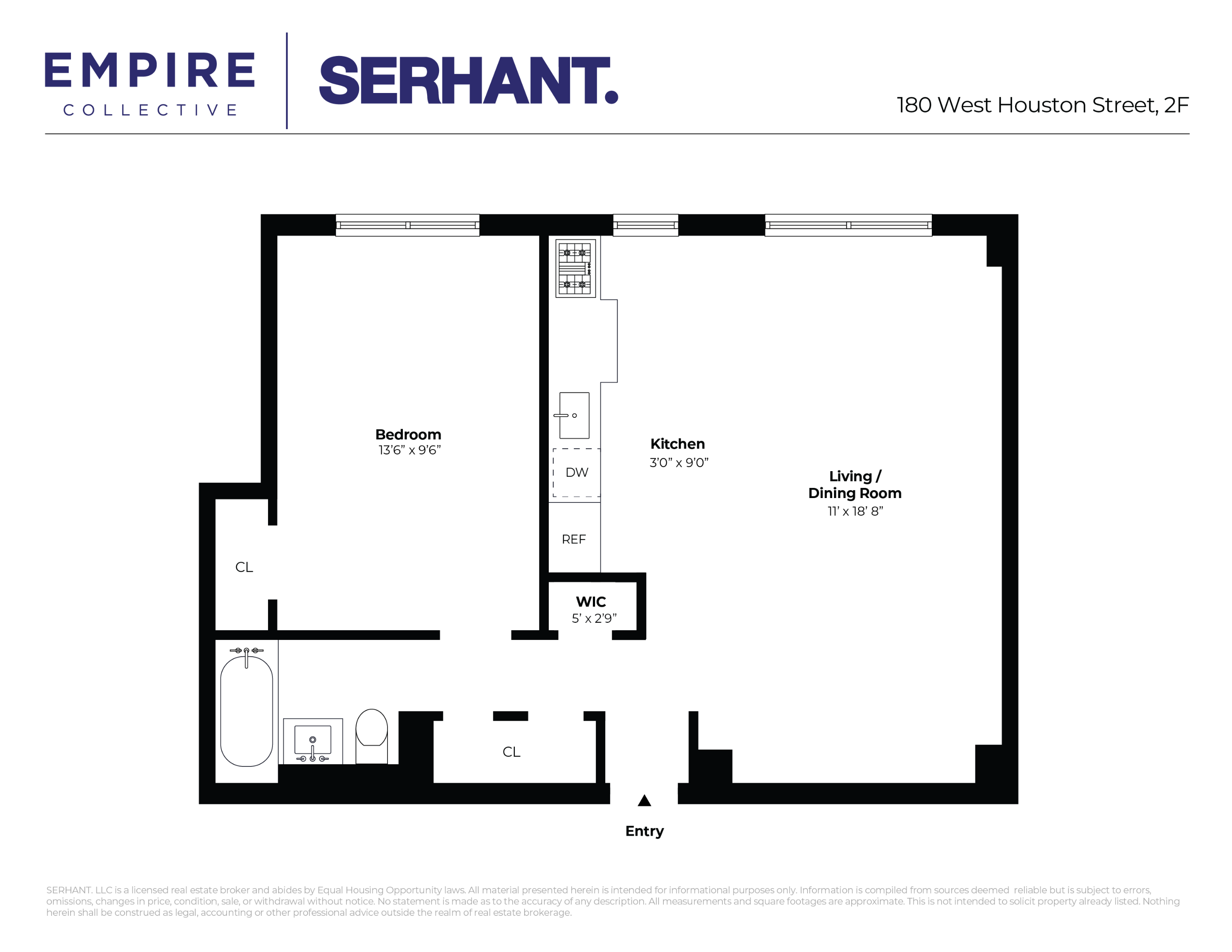 180 W Houston Street Unit: 2-F
