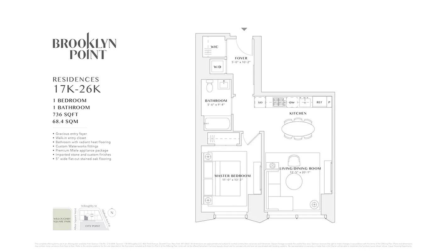 1 City Point Unit: 26K