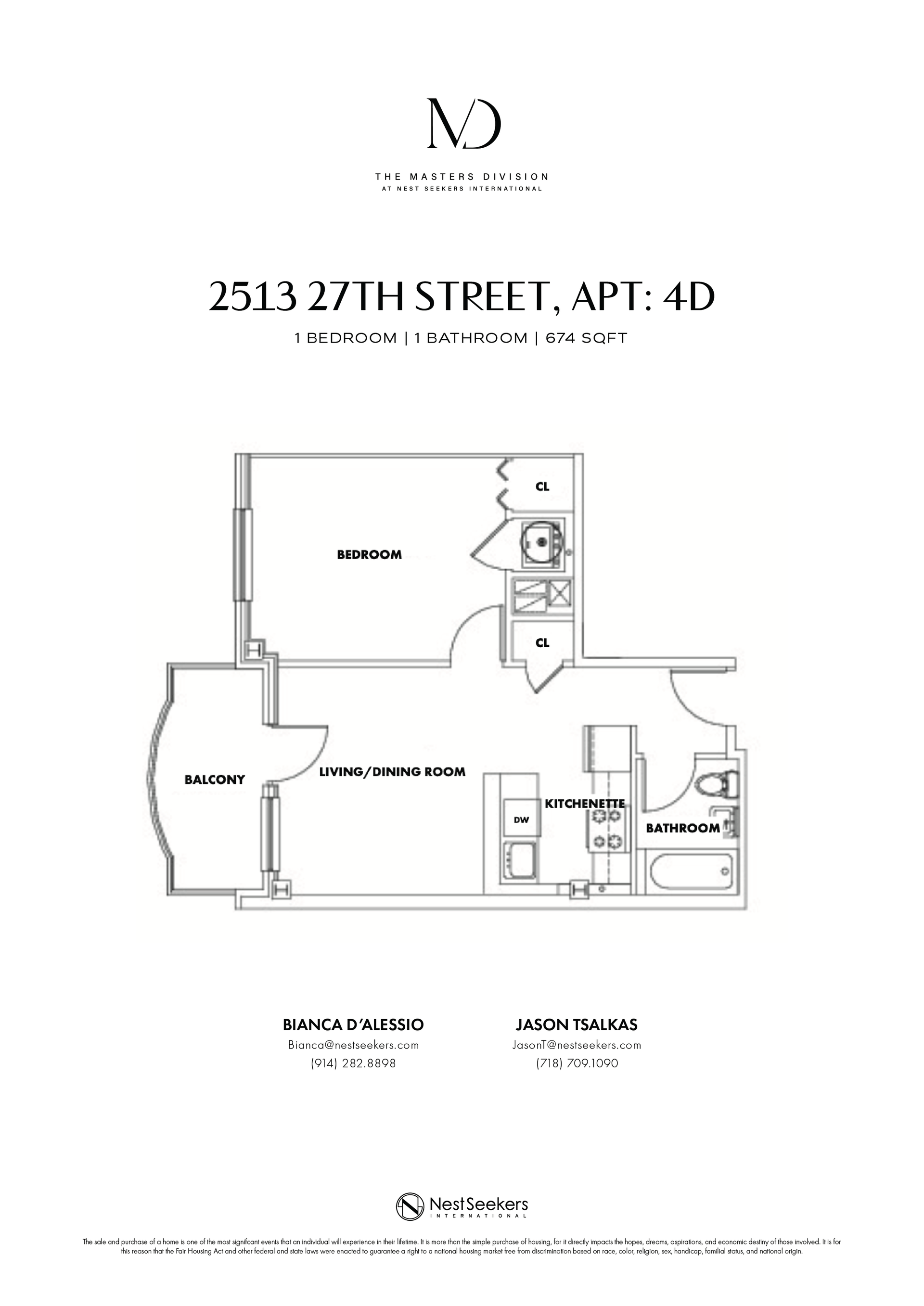 25-13 27th Street Unit: 4-D
