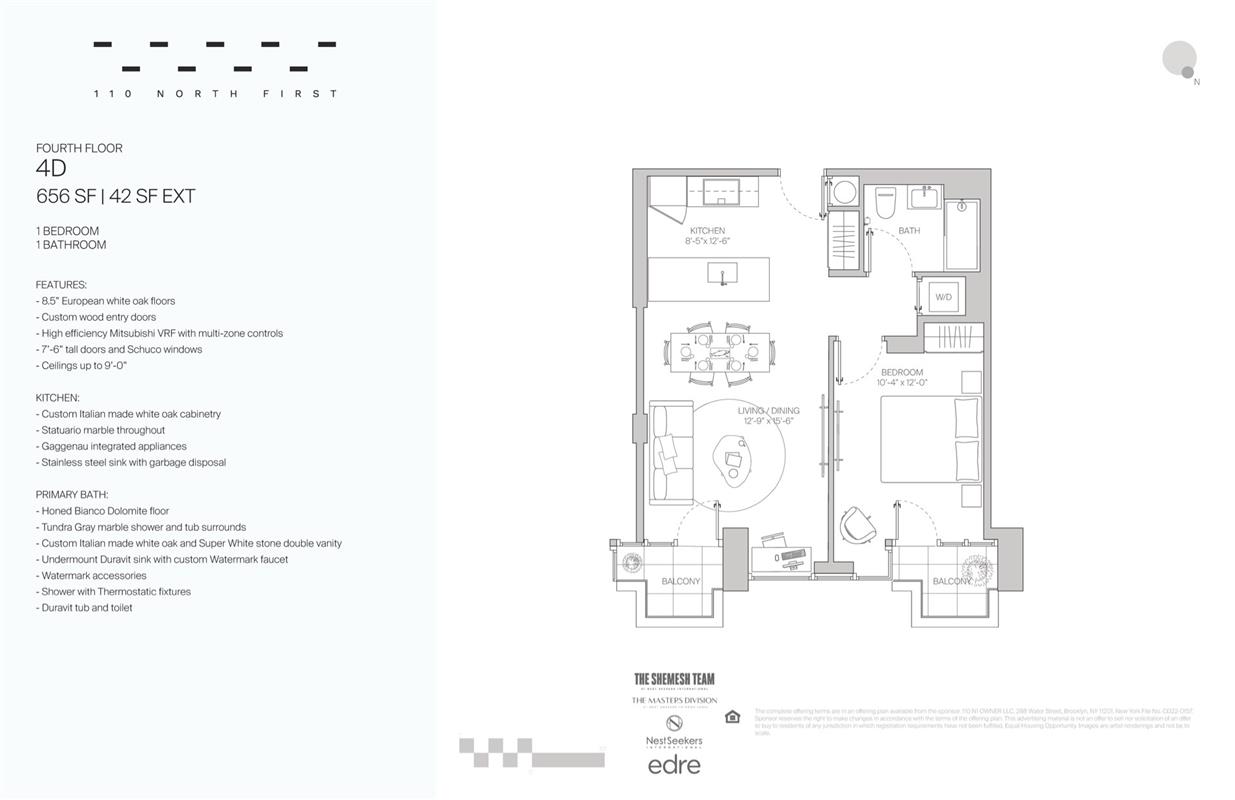 110 North 1st Street Unit: 4-D