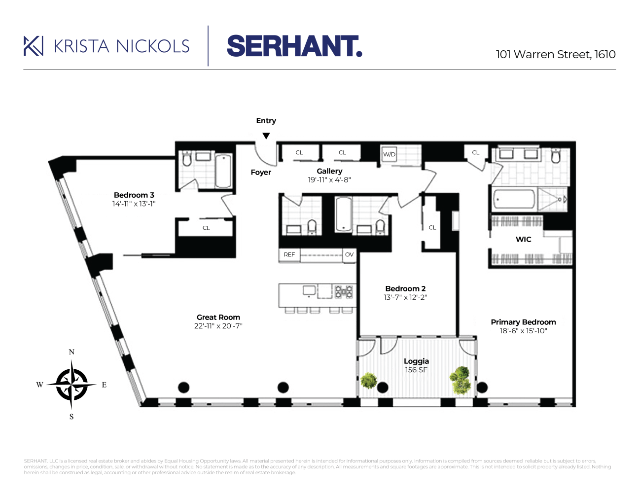 101 Warren Street Unit: 1610