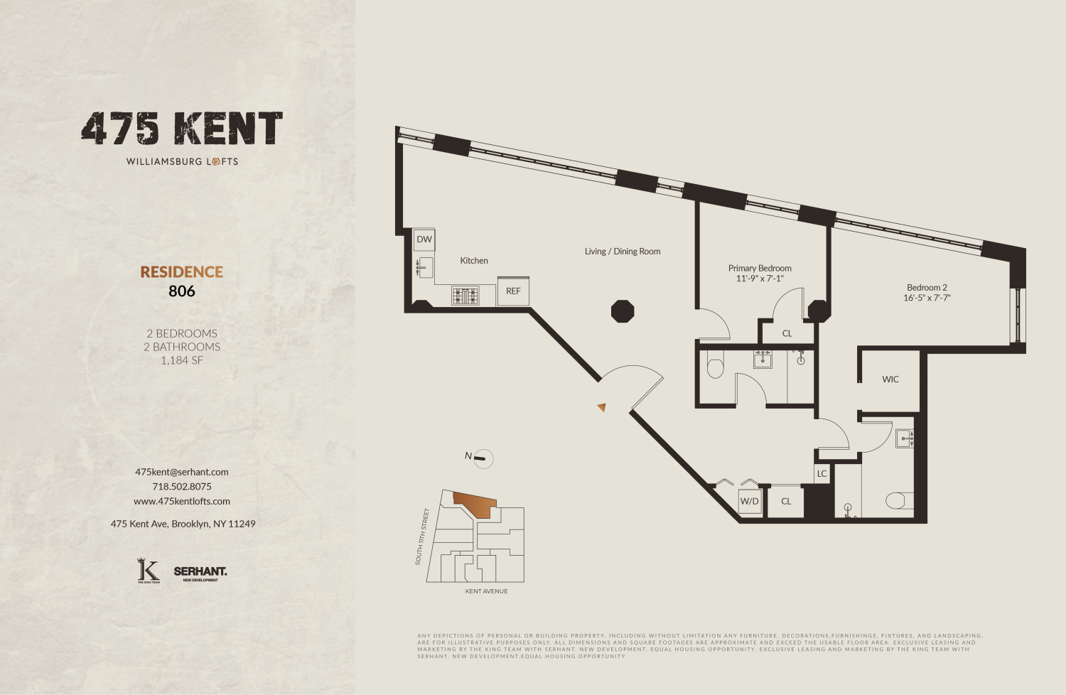 475 Kent Avenue Unit: 806