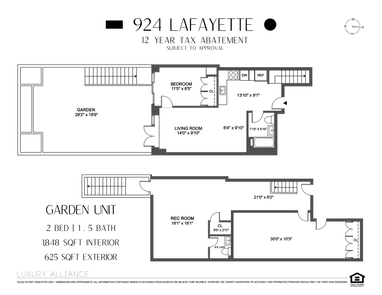 924 Lafayette Ave Unit: GARDEN
