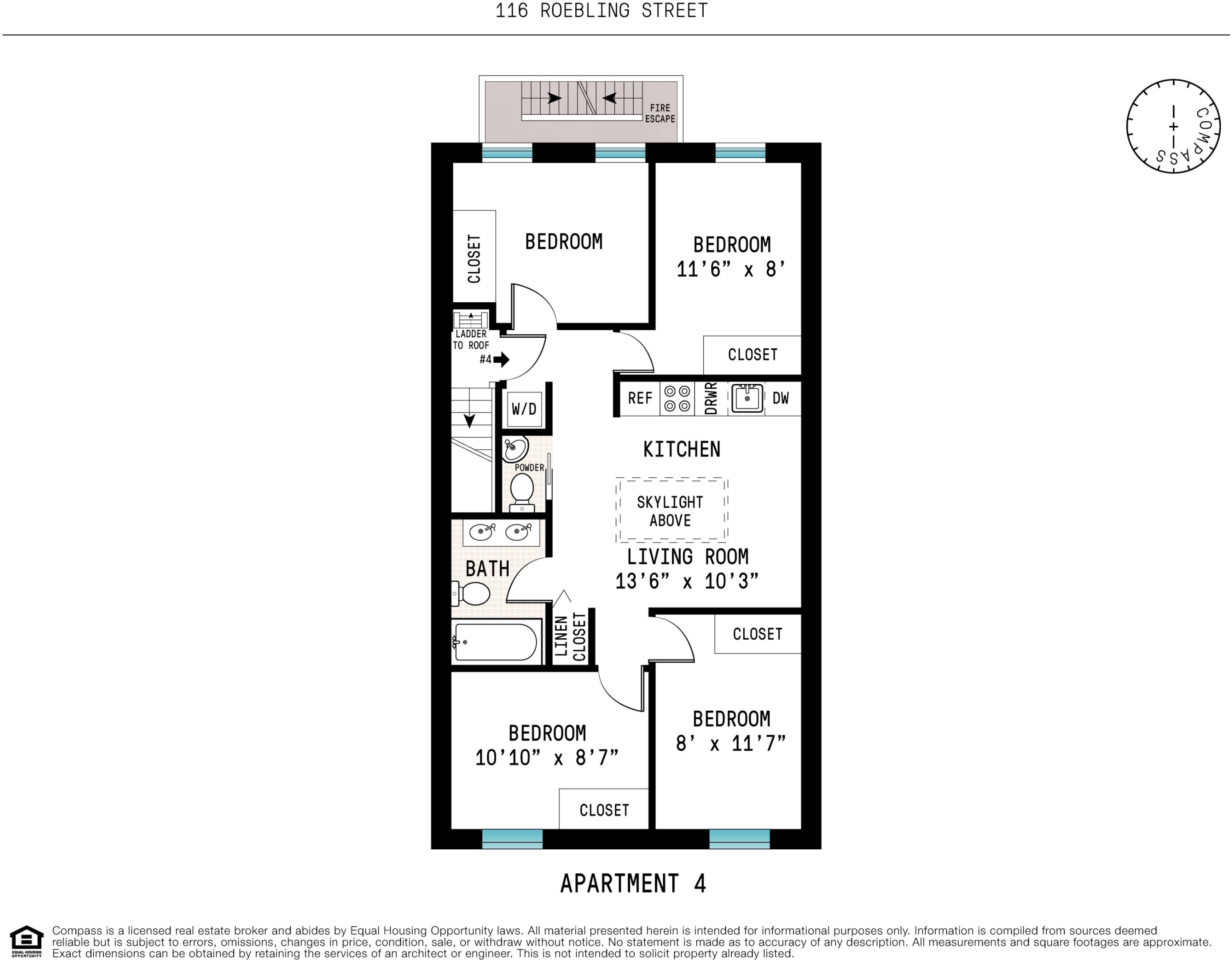 116 Roebling Street Unit: 4
