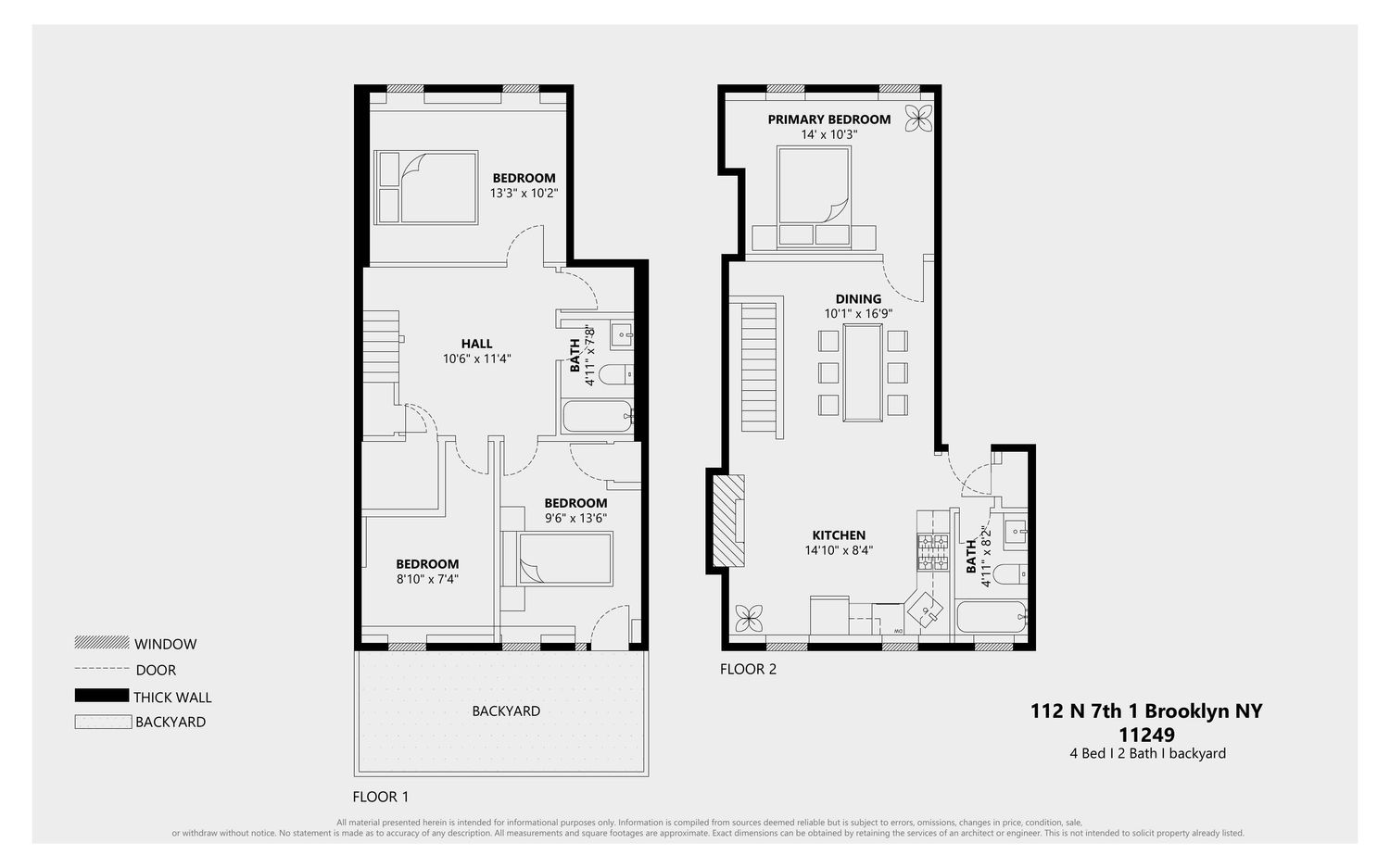112 North 7th Street Unit: GARDEN