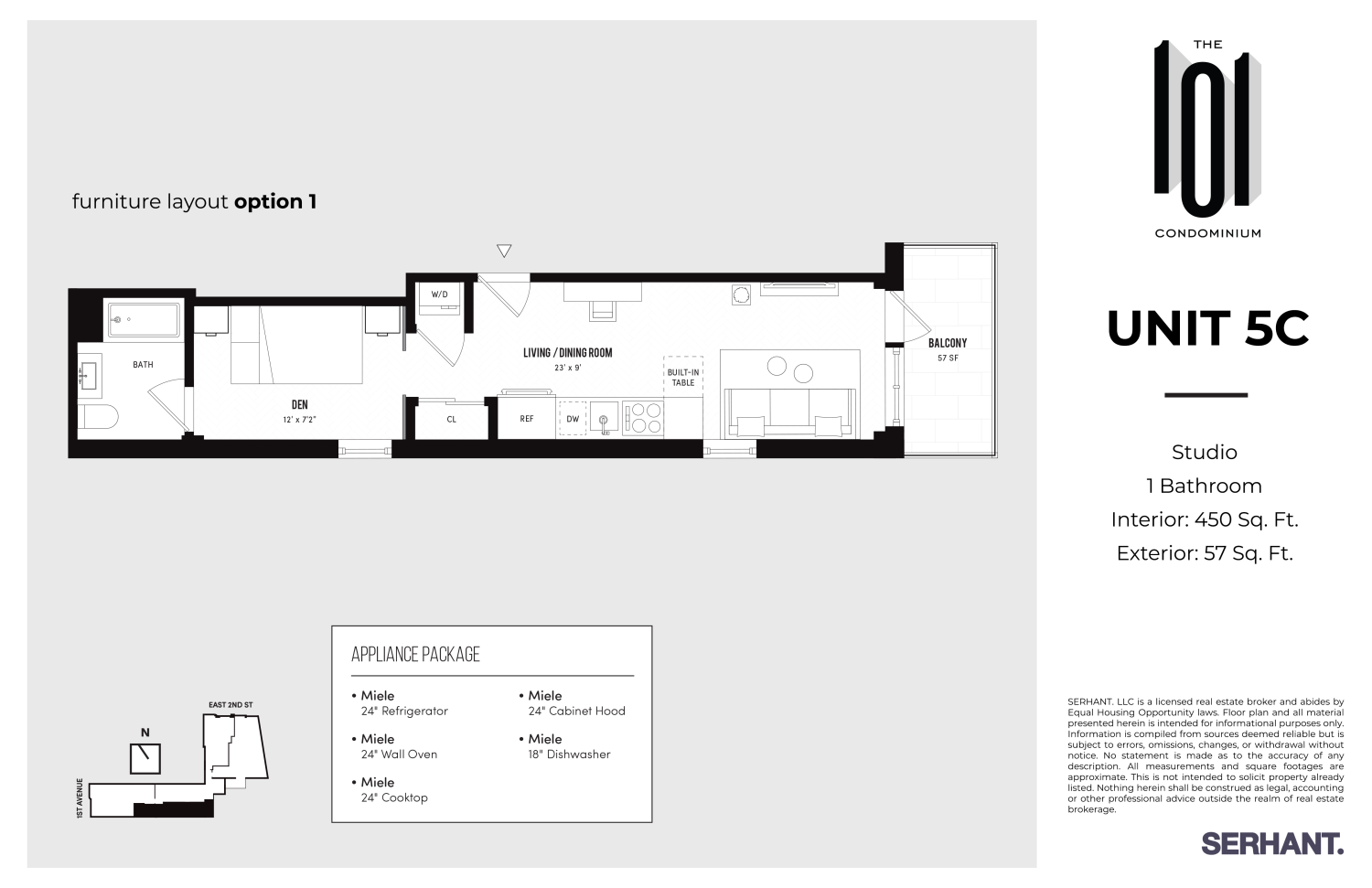 101 East 2nd Street Unit: 5C