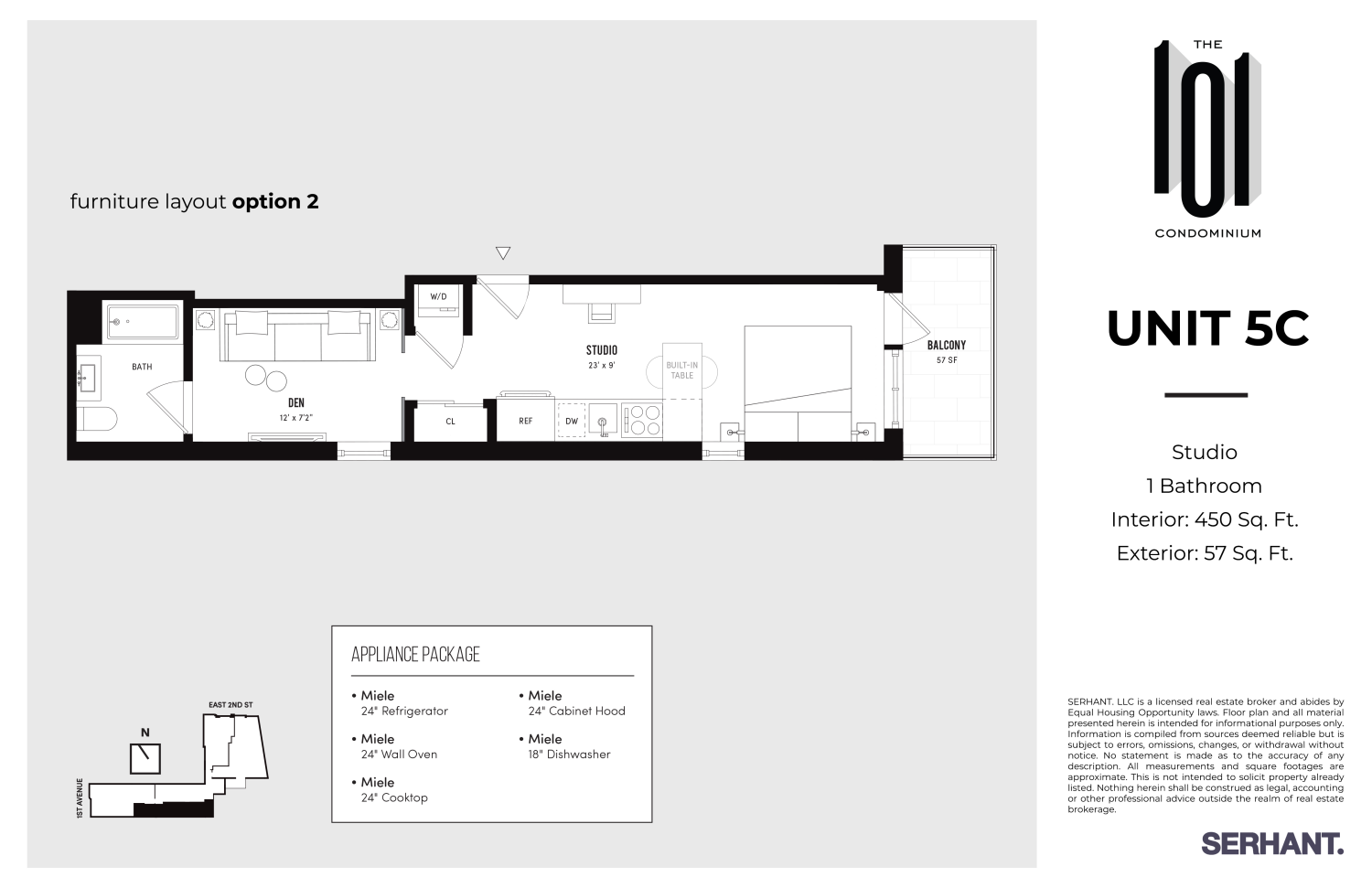 101 East 2nd Street Unit: 5C