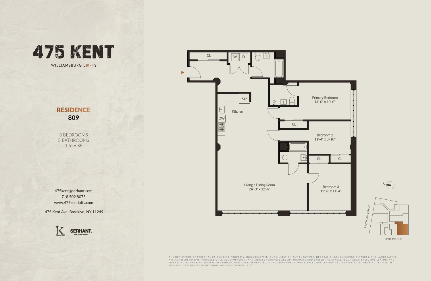 475 Kent Avenue Unit: 809