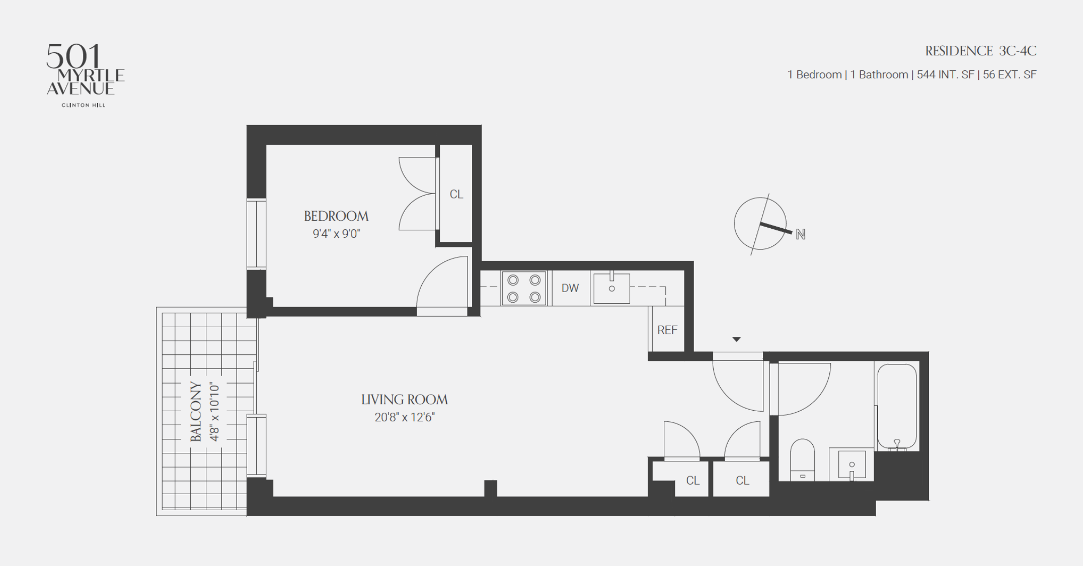 501 Myrtle Avenue Unit: 3C