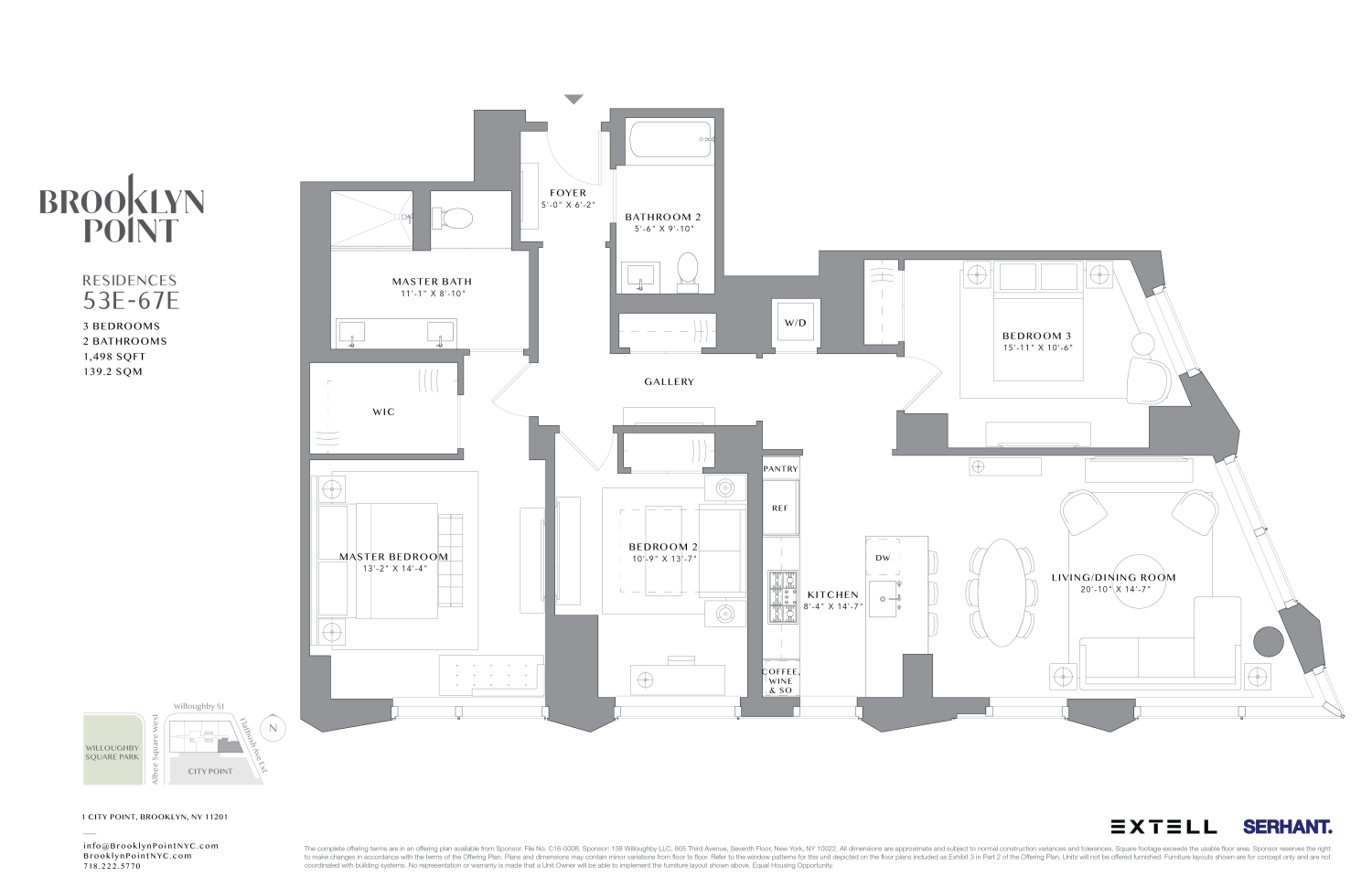 1 City Point Unit: 55E