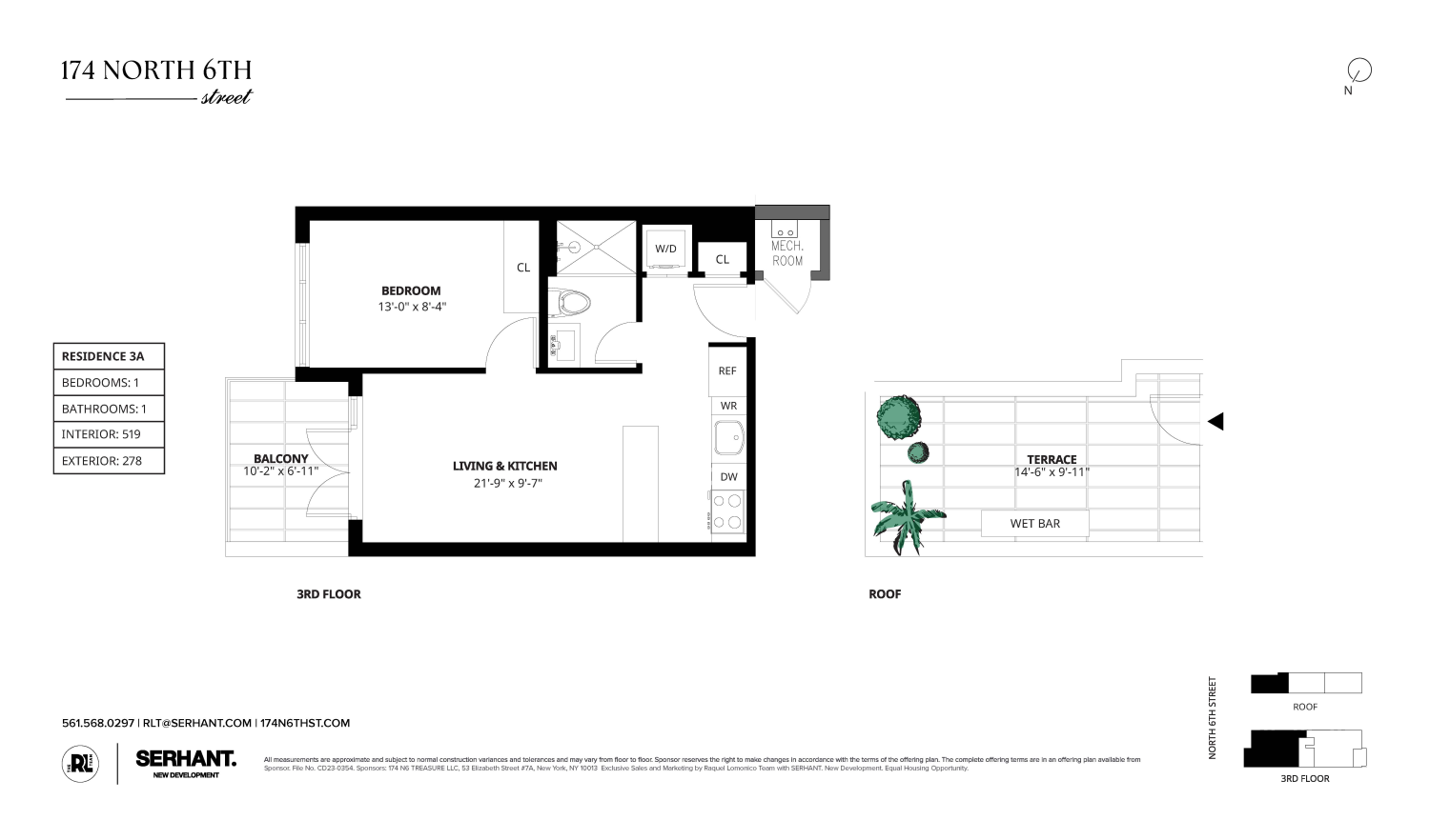 174 North 6th Street Unit: 3A
