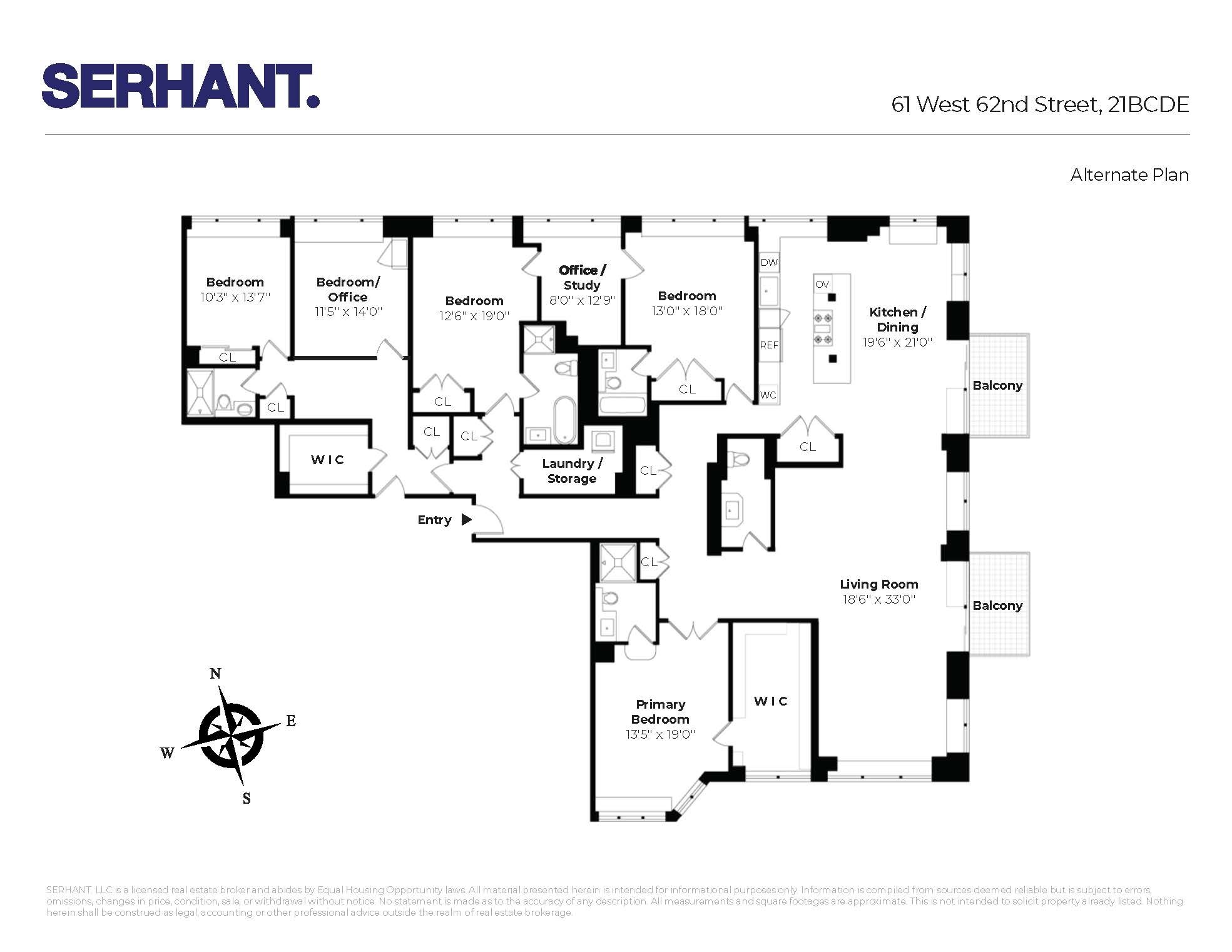61 W 62ND Street Unit: 21C