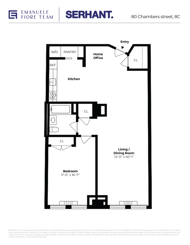 80 Chambers Street Unit: 8C