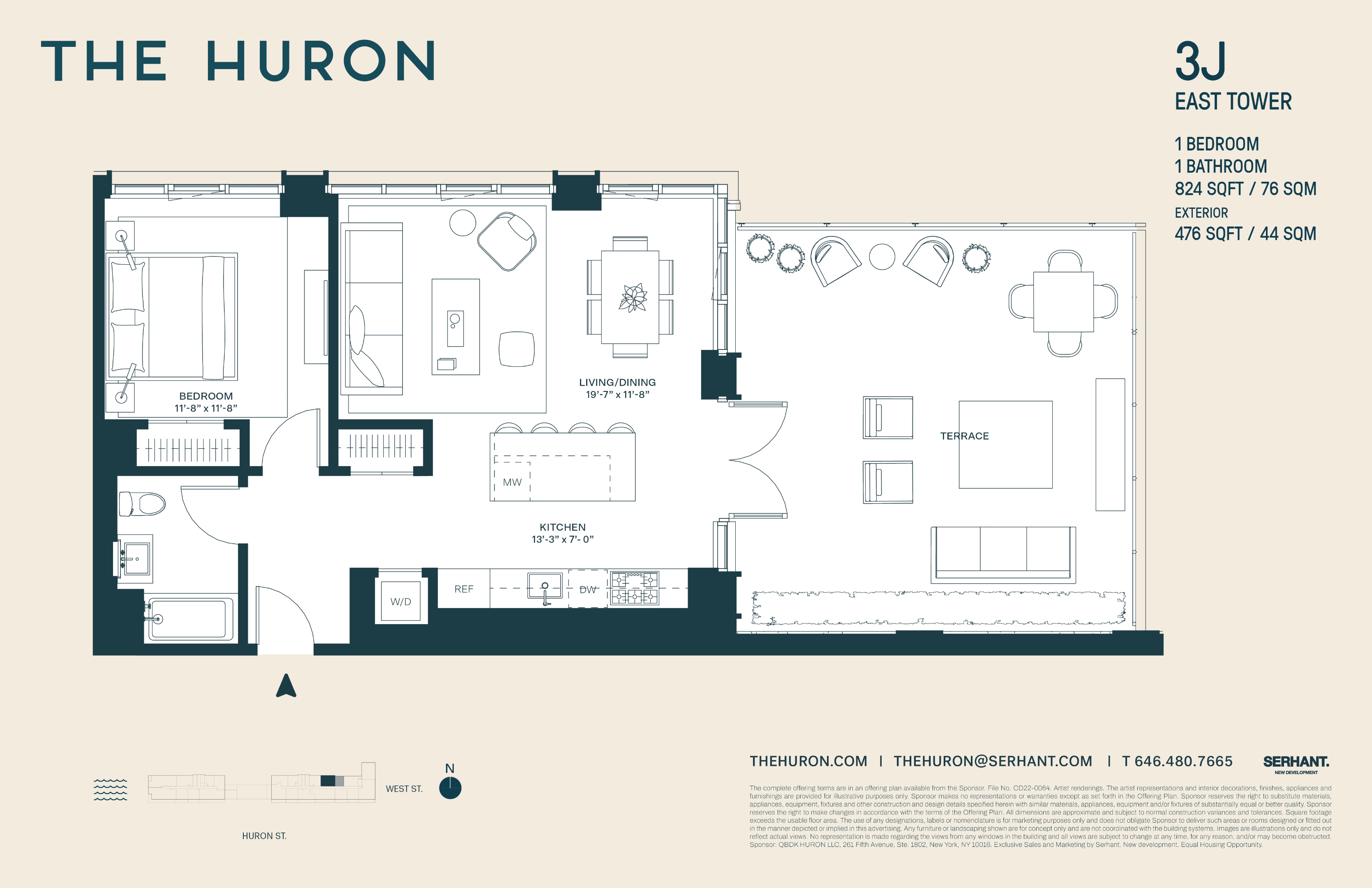 29 Huron Street Unit: 3J-E