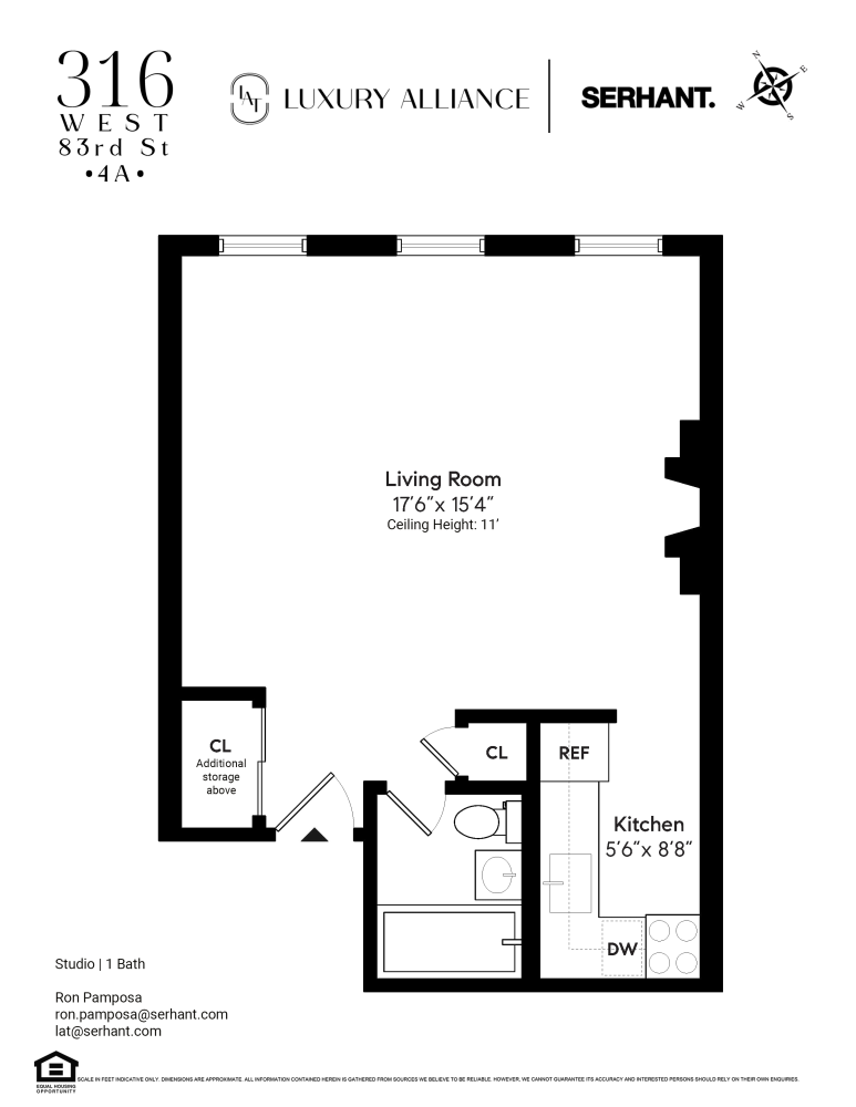 316 West 83rd Street Unit: 4A