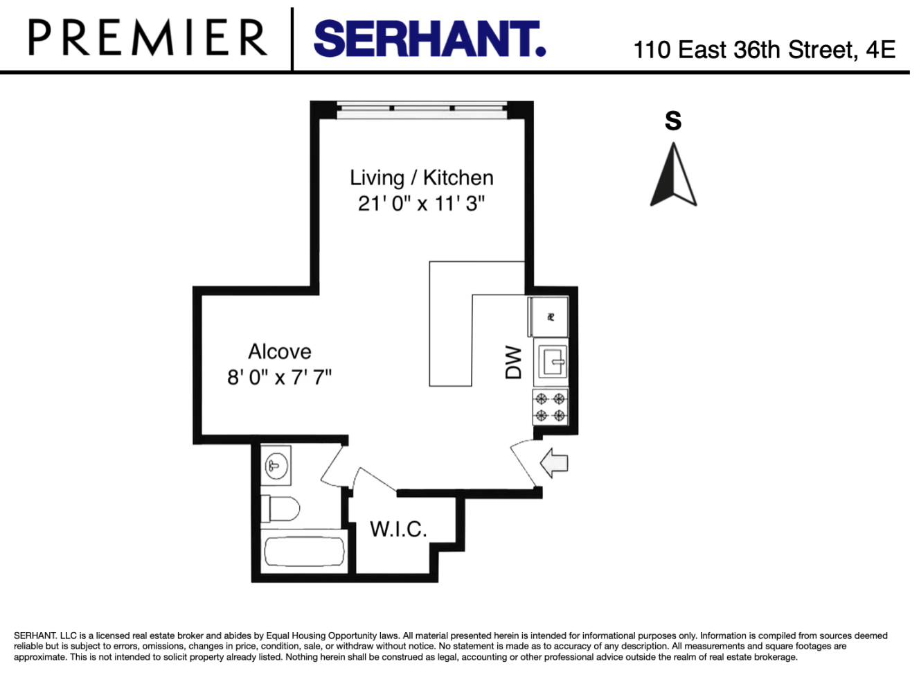110 East 36th Street Unit: 4E