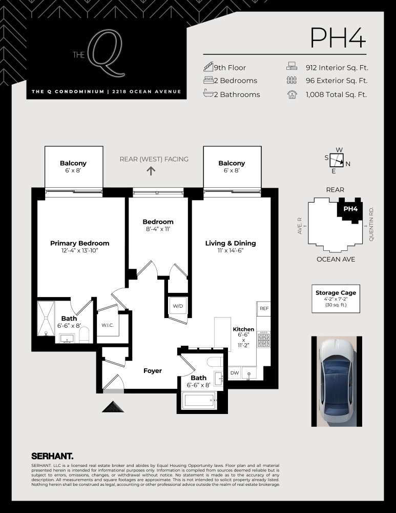 2218 Ocean Avenue Unit: PH4