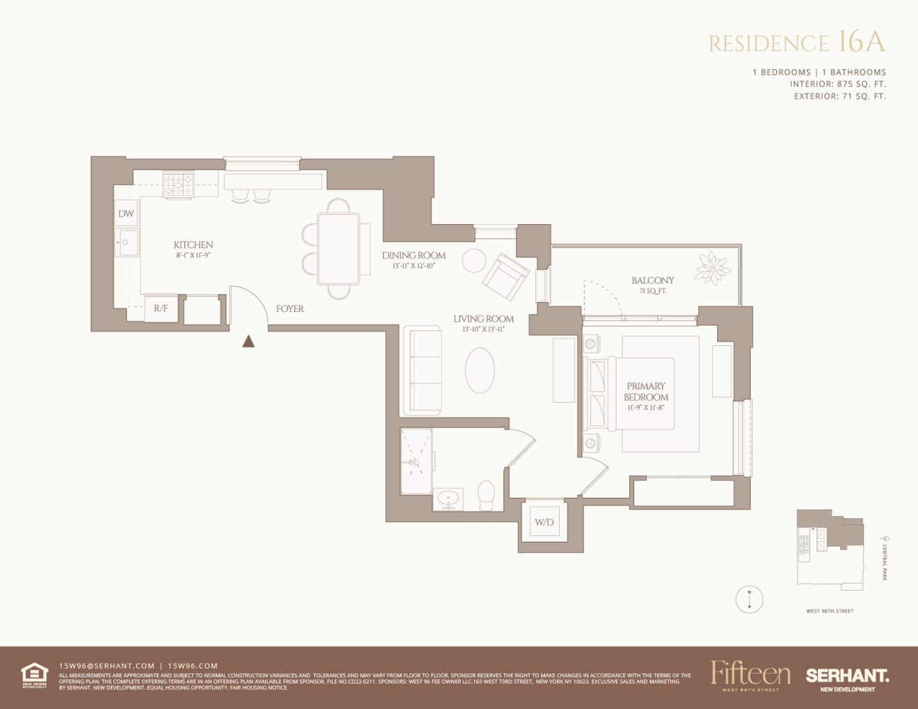 15 West 96th Street Unit: 16A