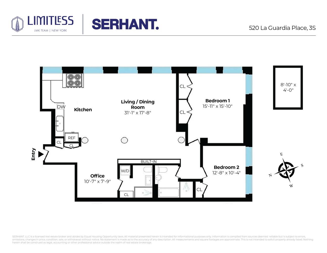 520 Laguardia Place Unit: 3SOUTH