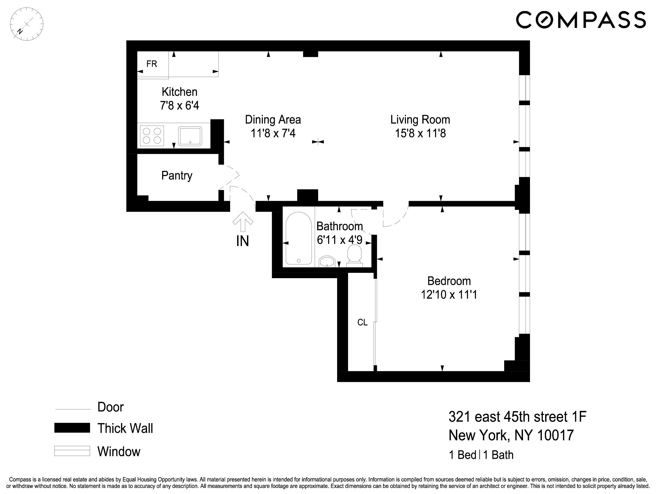 321 E 45th Street 1F
