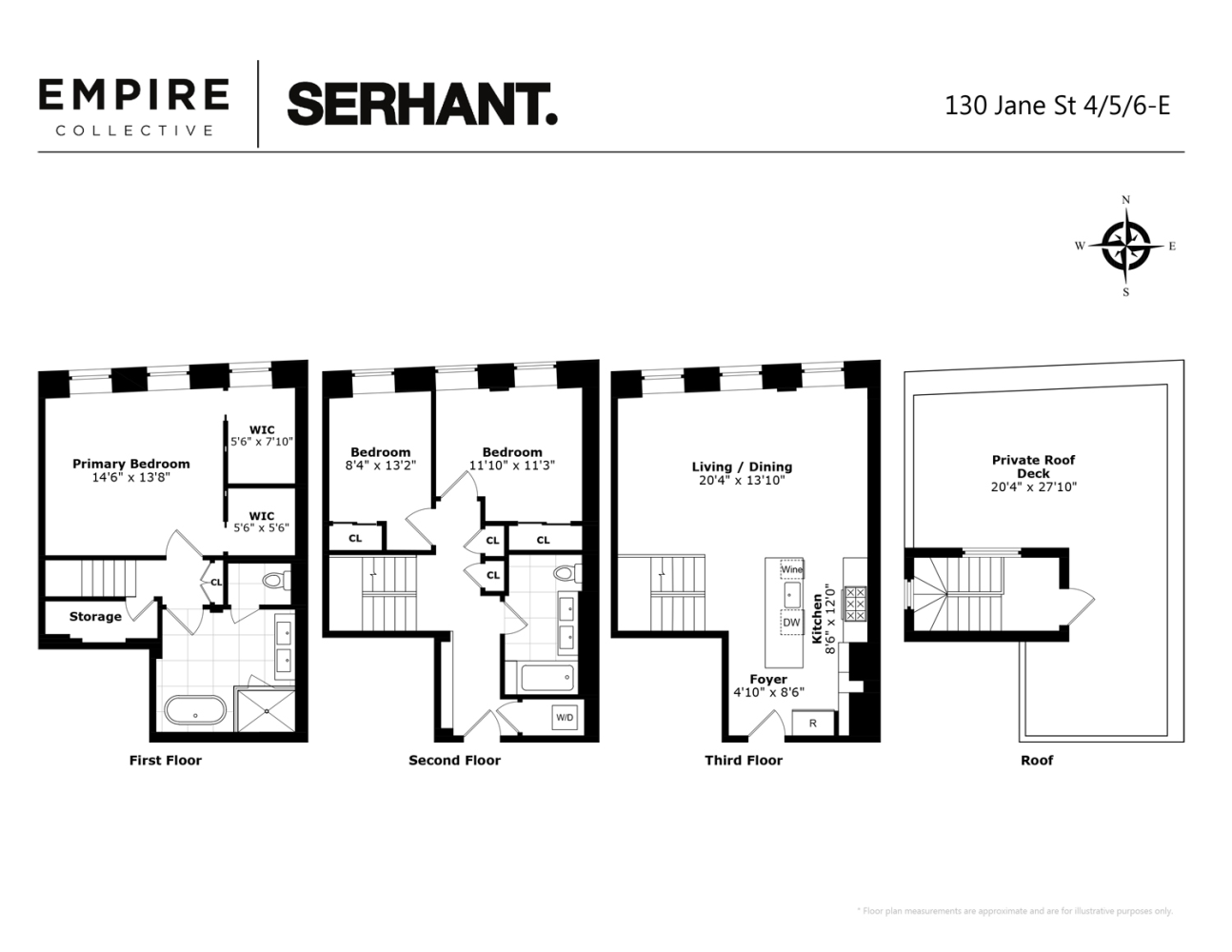 130 Jane Street 4/5/6/E