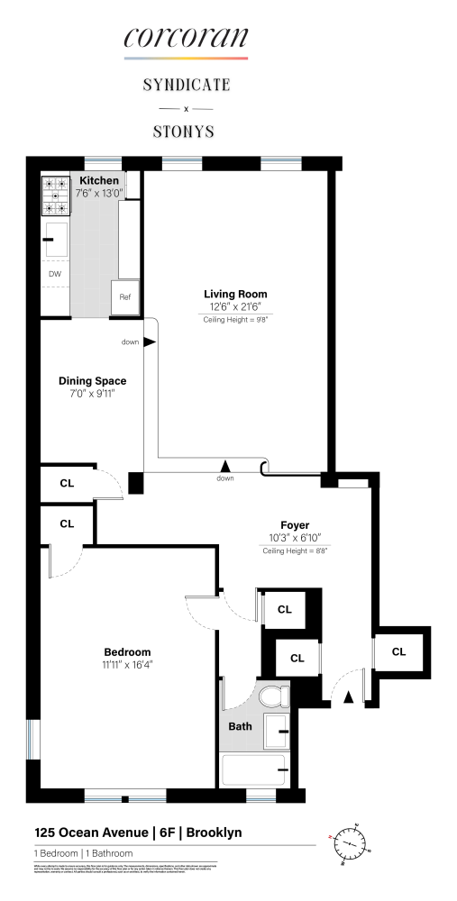 125 OCEAN Avenue 6F