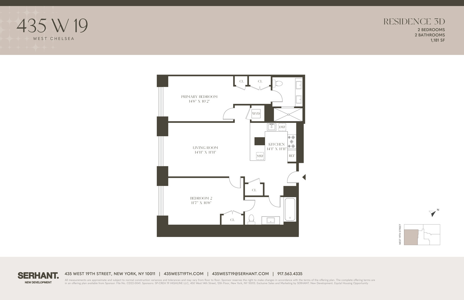 435 W 19TH Street 3D