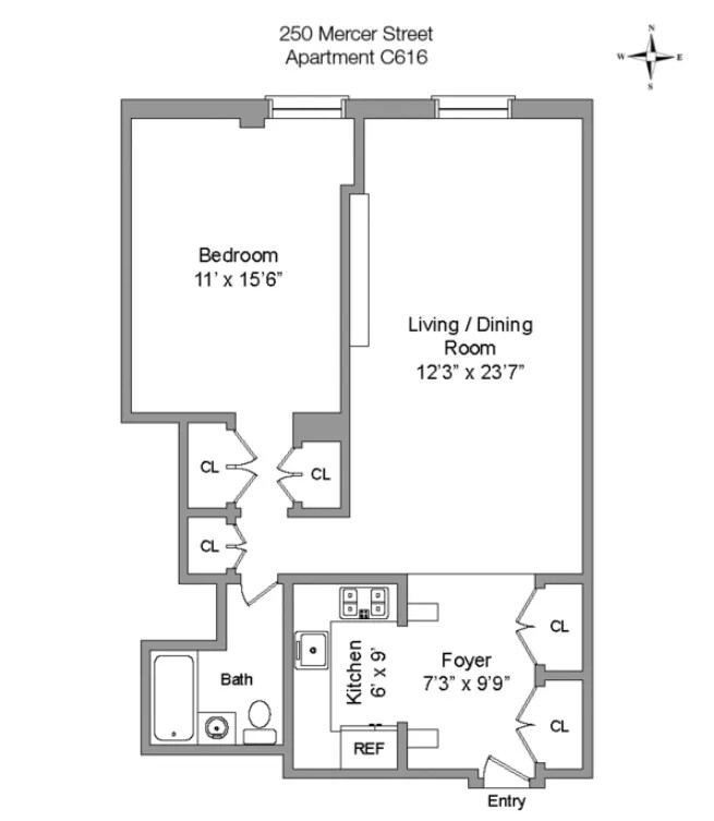 250 MERCER Street C616