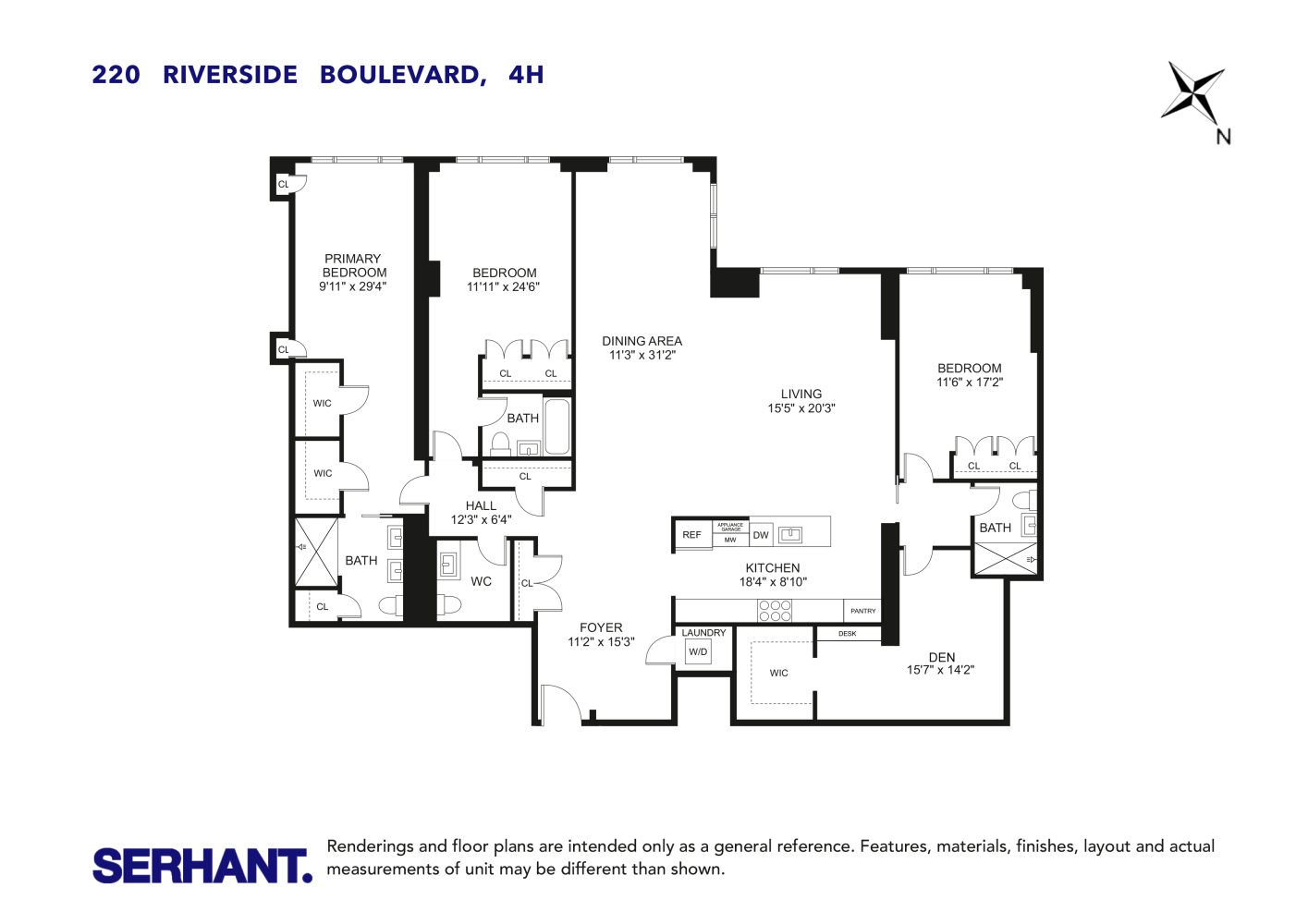 220 RIVERSIDE Boulevard 4H