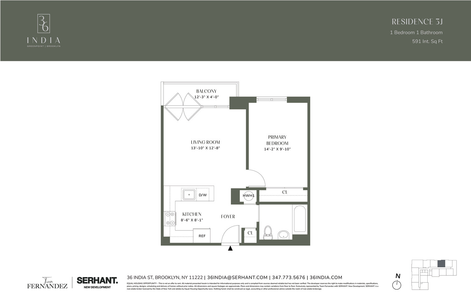 36 INDIA Street 3J