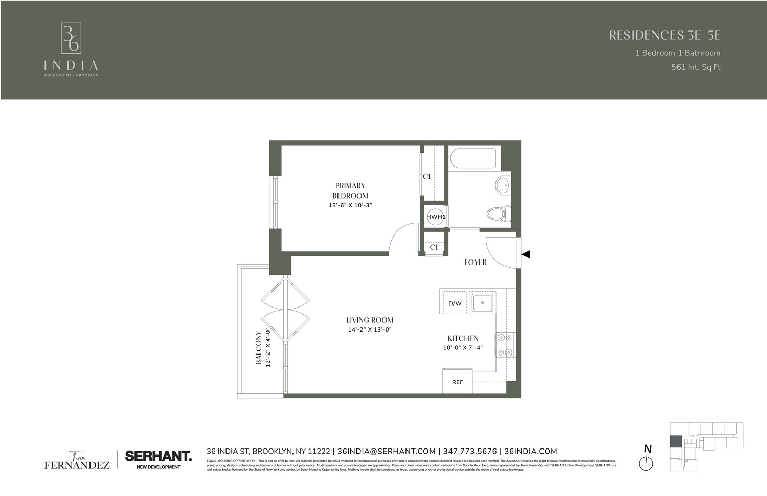 36 INDIA Street 5E